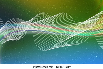 Light Blue, Green vector blurred and colored pattern. Creative illustration in halftone style with gradient. Blurred design for your web site.