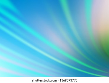 Light Blue, Green vector blurred shine abstract pattern. Glitter abstract illustration with an elegant design. Brand new design for your business.