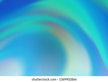 Light Blue, Green vector blurred bright background. Colorful illustration in blurry style with gradient. Brand new style for your business design.