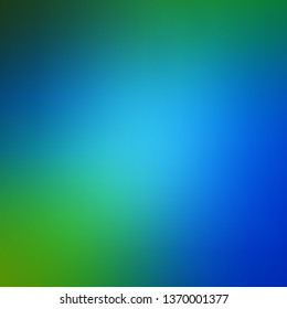 Light Blue, Green vector blurred pattern. Colorful illustration in halftone style with gradient. Base for your app design.