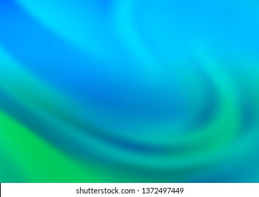 Light Blue, Green vector blurred bright background. Colorful abstract illustration with gradient. The blurred design can be used for your web site.