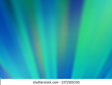 Light Blue, Green vector blurred and colored background. Colorful abstract illustration with gradient. Brand new style for your business design.
