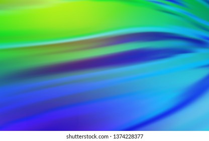 Light Blue, Green vector blurred and colored pattern. Glitter abstract illustration with gradient design. Smart design for your work.