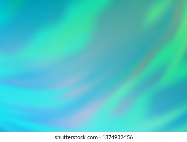 Light Blue, Green vector blurred and colored background. Modern geometrical abstract illustration with gradient. Brand new design for your business.