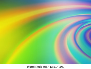 Light Blue, Green vector blurred and colored template. Colorful illustration in abstract style with gradient. Brand new style for your business design.