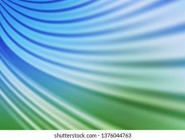 Light Blue, Green vector blurred bright template. Modern geometrical abstract illustration with gradient. The elegant pattern for brand book.