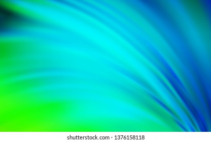 Light Blue, Green vector blurred bright pattern. A completely new colored illustration in blur style. Background for designs.