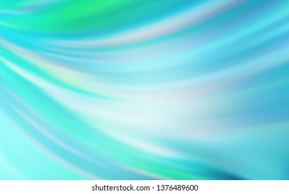 Light Blue, Green vector blurred template. Creative illustration in halftone style with gradient. Background for a cell phone.