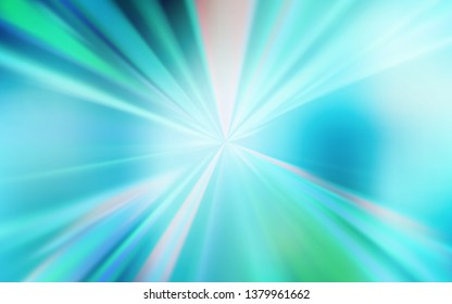 Light Blue, Green vector blurred shine abstract template. Creative illustration in halftone style with gradient. New style design for your brand book.