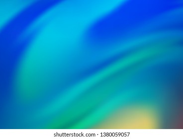 Light Blue, Green vector blurred bright pattern. A completely new color illustration in a bokeh style. Brand new style for your business design.