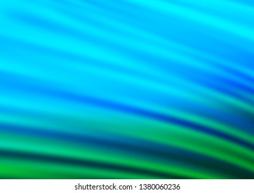 Light Blue, Green vector blurred bright template. Colorful illustration in abstract style with gradient. The template can be used for your brand book.