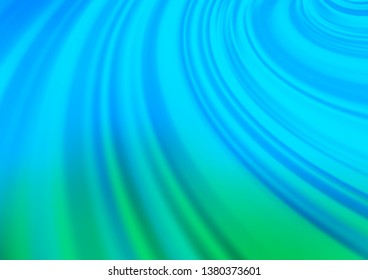 Light Blue, Green vector blurred and colored template. A vague abstract illustration with gradient. The template can be used for your brand book.