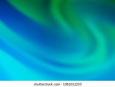 Light Blue, Green vector blurred and colored template. Colorful illustration in abstract style with gradient. The blurred design can be used for your web site.