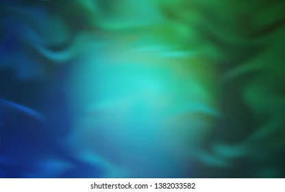 Light Blue, Green vector blurred template. Creative illustration in halftone style with gradient. Smart design for your work.