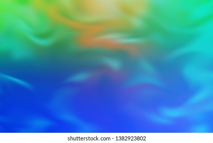 Light Blue, Green vector blurred background. Shining colored illustration in smart style. New style for your business design.