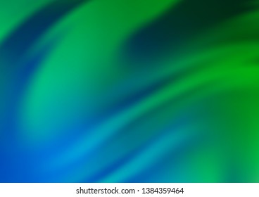 Light Blue, Green vector blurred bright template. Colorful illustration in blurry style with gradient. A new texture for your design.