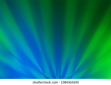 Light Blue, Green vector blurred bright pattern. Colorful illustration in abstract style with gradient. The template for backgrounds of cell phones.