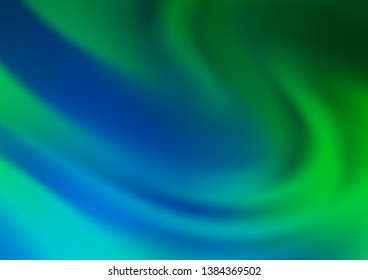 Light Blue, Green vector blurred bright pattern. A vague abstract illustration with gradient. The template can be used for your brand book.