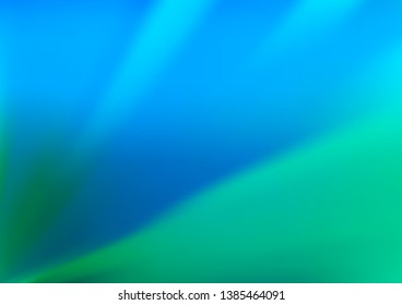 Light Blue, Green vector blurred and colored background. Colorful abstract illustration with gradient. A completely new template for your design.
