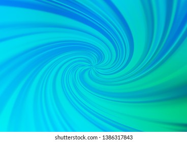 Light Blue, Green vector blurred bright template. Creative illustration in halftone style with gradient. Brand new design for your business.