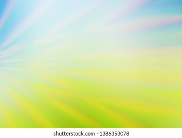 Light Blue, Green vector blurred bright background. Creative illustration in halftone style with gradient. A completely new template for your design.