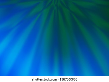 Light Blue, Green vector blurred shine abstract template. A vague abstract illustration with gradient. The elegant pattern for brand book.