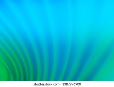 Light Blue, Green vector blurred shine abstract background. An elegant bright illustration with gradient. The template for backgrounds of cell phones.