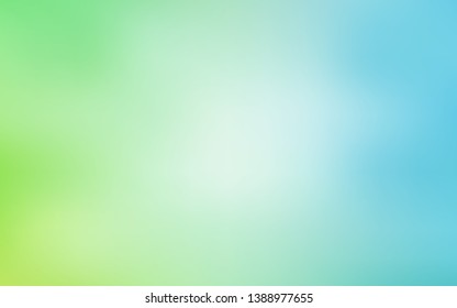 Light Blue  Green vector blurred background  Colorful illustration in abstract style and gradient  Elegant background for brand book 