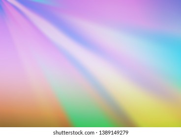 Light Blue, Green vector blurred shine abstract template. Modern geometrical abstract illustration with gradient. The elegant pattern for brand book.