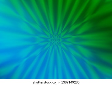 Light Blue, Green vector blurred bright pattern. Colorful abstract illustration with gradient. A completely new template for your design.