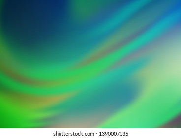 Light Blue, Green vector blurred background. Colorful illustration in abstract style with gradient. The template for backgrounds of cell phones.