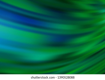 Light Blue, Green vector blurred shine abstract pattern. Colorful illustration in blurry style with gradient. The template for backgrounds of cell phones.