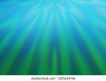 Light Blue, Green vector blurred bright background. Modern geometrical abstract illustration with gradient. The blurred design can be used for your web site.