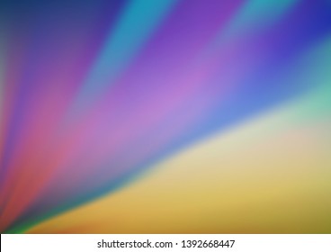 Light Blue, Green vector blurred background. A completely new color illustration in a bokeh style. Brand new style for your business design.