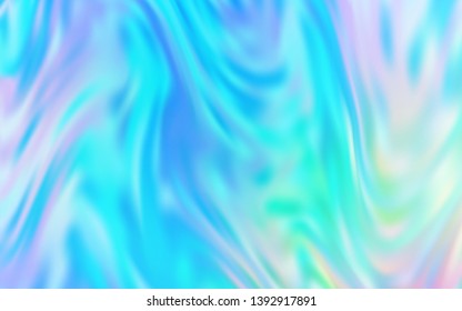 Light Blue, Green vector blurred shine abstract texture. Creative illustration in halftone style with gradient. New style for your business design.