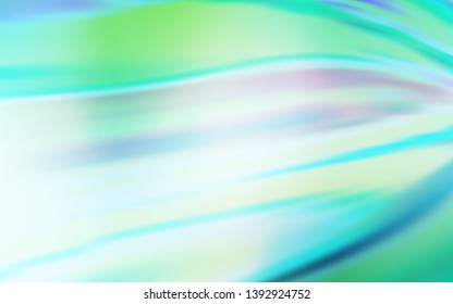 Light Blue, Green vector blurred shine abstract template. Colorful abstract illustration with gradient. Elegant background for a brand book.