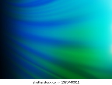 Light Blue, Green vector blurred bright pattern. Modern geometrical abstract illustration with gradient. A new texture for your design.