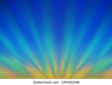 Light Blue, Green vector blurred shine abstract template. Colorful abstract illustration with gradient. The template for backgrounds of cell phones.