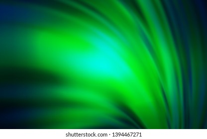 Light Blue, Green vector blurred shine abstract background. Glitter abstract illustration with gradient design. New way of your design.