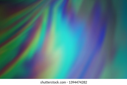 Light Blue, Green vector blurred shine abstract template. Shining colored illustration in smart style. New style design for your brand book.