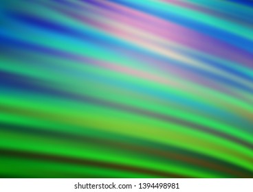 Light Blue, Green vector blurred and colored template. Creative illustration in halftone style with gradient. The template for backgrounds of cell phones.