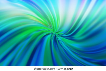 Light Blue, Green vector blurred shine abstract template. Modern abstract illustration with gradient. New style for your business design.