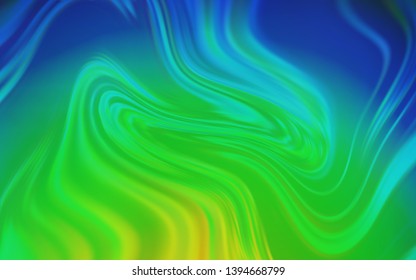 Light Blue, Green vector blurred shine abstract background. Glitter abstract illustration with gradient design. New way of your design.