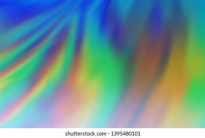Light Blue, Green vector blurred shine abstract template. Colorful abstract illustration with gradient. Elegant background for a brand book.