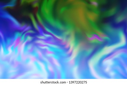 Light Blue, Green vector blurred background. Colorful abstract illustration with gradient. New style for your business design.
