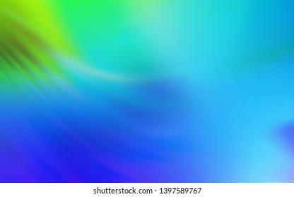 Light Blue, Green vector blurred pattern. Shining colored illustration in smart style. New style design for your brand book.