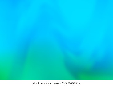 Light Blue, Green vector blurred and colored template. Glitter abstract illustration with an elegant design. A completely new design for your business.