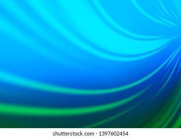 Light Blue, Green vector blurred bright template. Creative illustration in halftone style with gradient. A new texture for your design.