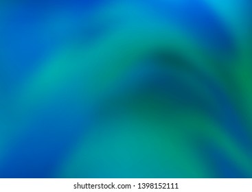 Light Blue, Green vector blurred and colored template. An elegant bright illustration with gradient. The elegant pattern for brand book.