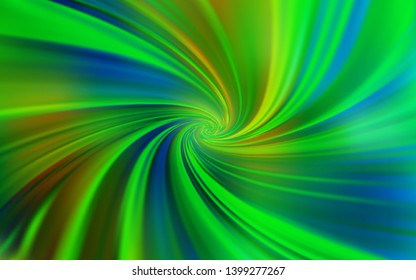 Light Blue, Green vector blurred bright pattern. Creative illustration in halftone style with gradient. New style for your business design.